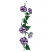C1: Stems---Bright Mint(Isacord 40 #1510)
C2: Leaves---Lime(Isacord 40 #1176)
C3: Flower---Ocean Blue(Isacord 40 #1172)
C4: Flower Accents---White(Isacord 40 #1002)
C5: Flower Center---Wine(Isacord 40 #1035)
C6