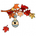C1: Leaves---Clay(Isacord 40 #1021)
C2: Leaves & Birdhouse Designs---Canary(Isacord 40 #1124)
C3: Birdhouse Designs---Celestial(Isacord 40 #1028)
C4: Gourd---Meringue(Isacord 40 #1017)
C5: Orange Leaves---Salmon(Isacord