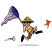 C1: Ground, Net & Cloud---Lavender(Isacord 40 #1193)
C2: Net, Shadows & Underside Hat---Venetian Blue(Isacord 40 #1112)
C3: Skin---Twine(Isacord 40 #1017)
C4: Pants---Pecan(Isacord 40 #1128)
C5: Pants Shadows---Rust(Isa