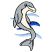 C1: Top & Bottom Wave---Oxford(Isacord 40 #1222)
C2: Middle Wave---Nordic Blue(Isacord 40 #1076)
C3: Porpoise Tummy---Muslin(Isacord 40 #1082)
C4: Porpoise---Sterling(Isacord 40 #1011)
C5: Eye---White(Isacord 40 #1002)&