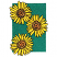 C1: Background---Swiss Ivy(Isacord 40 #1079)&#13;&#10;C2: Centers---Flax(Isacord 40 #1055)&#13;&#10;C3: Center Shade---Apricot(Isacord 40 #1238)&#13;&#10;C4: Petals---Canary(Isacord 40 #1124)&#13;&#10;C5: Outline & Detail---Black(Isacord 40 #1234)