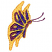 C1: Body & Wing---Dusty Grape(Isacord 40 #1255)
C2: Wing Shading---Venetian Blue(Isacord 40 #1112)
C3: Wing Edges---Yellow Bird(Isacord 40 #1124)
C4: Outline---Sisal(Isacord 40 #1055)