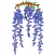 C1: Flowers---Cadet Blue(Isacord 40 #1226)&#13;&#10;C2: Shade---Twilight(Isacord 40 #1235)&#13;&#10;C3: Leaves---Bright Mint(Isacord 40 #1510)&#13;&#10;C4: Branch---Nutmeg(Isacord 40 #1056)