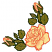 C1: Rose---Parchment(Isacord 40 #1066)
C2: Shade---Salmon(Isacord 40 #1259)
C3: Outline---Spanish Tile(Isacord 40 #1020)
C4: Leaves---Caper(Isacord 40 #1227)
C5: Shade---Moss Green(Isacord 40 #1176)
C6: Outline