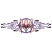 C1: Design---Wild Iris(Isacord 40 #1032)&#13;&#10;C2: Flower---White(Isacord 40 #1002)&#13;&#10;C3: Flower---Pink Tulip(Isacord 40 #1115)&#13;&#10;C4: Outline---Dusty Grape(Isacord 40 #1255)&#13;&#10;C5: Dark Purple---Pansy(Isacord 40 #1255)