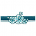 C1: Flowers---White(Isacord 40 #1002)
C2: Flower Markings---Island Waters(Isacord 40 #1045)
C3: Border & Outline---Caribbean(Isacord 40 #1090)