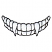 C1: Teeth---White(Isacord 40 #1002)
C2: Outline---Black(Isacord 40 #1234)