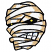 C1: Bandage & Teeth---White(Isacord 40 #1002)&#13;&#10;C2: Teeth Shading---Oxford(Isacord 40 #1222)&#13;&#10;C3: Bandage Shading---Flax(Isacord 40 #1055)&#13;&#10;C4: Outlines---Black(Isacord 40 #1234)&#13;&#10;C5: Eyes---Citrus(Isacord 40 #1187)
