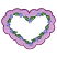 C1: Heart---Lavender(Isacord 40 #1193)&#13;&#10;C2: Border---Orchid(Isacord 40 #1255)&#13;&#10;C3: Flower Centers---Lemon(Isacord 40 #1167)&#13;&#10;C4: Leaves---Pear(Isacord 40 #1049)&#13;&#10;C5: Outlines---Lime(Isacord 40 #1176)&#13;&#10;C6: Flowers---