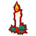 C1: Background---Foliage Rose(Isacord 40 #1169)&#13;&#10;C2: Flame---Canary(Isacord 40 #1124)&#13;&#10;C3: Flame Center---Tangerine(Isacord 40 #1078)&#13;&#10;C4: Candle---White(Isacord 40 #1002)&#13;&#10;C5: Drips---Vanilla(Isacord 40 #1022)&#13;&#10;C6: