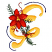 C1: Letter---Papaya(Isacord 40 #1024)
C2: Bean Stitch---Provence(Isacord 40 #1197)
C3: Leaves---Backyard Green(Isacord 40 #1175)
C4: Poinsettia---Wildfire(Isacord 40 #1147)
C5: Poinsettia Shading---Winterberry(Isacord 4