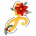 C1: Letter---Papaya(Isacord 40 #1024)&#13;&#10;C2: Bean Stitch---Provence(Isacord 40 #1197)&#13;&#10;C3: Leaves---Backyard Green(Isacord 40 #1175)&#13;&#10;C4: Poinsettia---Wildfire(Isacord 40 #1147)&#13;&#10;C5: Poinsettia Shading---Winterberry(Isacord 4