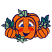 C1: Eyes---White(Isacord 40 #1002)
C2: Pumpkins---Pumpkin(Isacord 40 #1168)
C3: Cheeks---Poppy(Isacord 40 #1037)
C4: Eyes---Nordic Blue(Isacord 40 #1076)
C5: Leaves---Swiss Ivy(Isacord 40 #1079)
C6: Leaves---Br