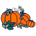 C1: Pumpkin---Pumpkin(Isacord 40 #1168)&#13;&#10;C2: Leaves---Bright Mint(Isacord 40 #1510)&#13;&#10;C3: Leaves---Swiss Ivy(Isacord 40 #1079)&#13;&#10;C4: Outline---Dark Ink(Isacord 40 #1112)