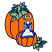 C1: Pumpkins---Pumpkin(Isacord 40 #1168)&#13;&#10;C2: Leaves---Bright Mint(Isacord 40 #1510)&#13;&#10;C3: Leaves---Swiss Ivy(Isacord 40 #1079)&#13;&#10;C4: Mouse---Fieldstone(Isacord 40 #1236)&#13;&#10;C5: Apron---White(Isacord 40 #1002)&#13;&#10;C6: Dres