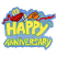 C1: Background---Cadet Blue(Isacord 40 #1226)
C2: Shading---Ice Cap(Isacord 40 #1074)
C3: Lettering---Citrus(Isacord 40 #1187)
C4: Noisemaker---Pumpkin(Isacord 40 #1168)
C5: Streamer & Noisemaker ---Geranium(Isacord 40