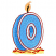 C1: Flame---Apricot(Isacord 40 #1238)
C2: Flame---Buttercup(Isacord 40 #1135)
C3: Wick---Black(Isacord 40 #1234)
C4: Number---Crystal Blue(Isacord 40 #1249)
C5: Shading---Tropical Blue(Isacord 40 #1534)
C6: Bac