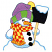 C1: Snow & Snowman---White(Isacord 40 #1002)
C2: Snowman Shading---Crystal Blue(Isacord 40 #1249)
C3: Shovel---Charcoal(Isacord 40 #1234)
C4: Hat---Erin Green(Isacord 40 #1510)
C5: Scarf & Ball on Hat---Citrus(Isacord 4