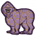 C1: Lt. Purple
C2: Yellow
C3: Purple
C4: White
C5: Black
C6: Dk. Purple