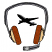 C1: Headset & Plane---Leadville(Isacord 40 #1220)&#13;&#10;C2: Mouthpiece---Silver Metallic(Yenmet/ Isamet #7009)&#13;&#10;C3: Ear Pieces---Old Gold(Isacord 40 #1055)&#13;&#10;C4: Foam on Ear Pieces---Rust(Isacord 40 #1058)&#13;&#10;C5: Outline & Plane---