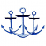C1: Anchor---Wedgewood(Isacord 40 #1028)
C2: Anchors in Back & Shade---Azure Blue(Isacord 40 #1203)
C3: Tops of Anchors---Light Midnight(Isacord 40 #1197)