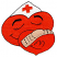 C1: Hearts---Poppy(Isacord 40 #1037)
C2: Hat---White(Isacord 40 #1002)
C3: Band-Aid---Twine(Isacord 40 #1017)
C4: Outline---Black(Isacord 40 #1234)