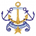 C1: Banner & Anchor---Winter Sky(Isacord 40 #1165)
C2: Outline---Blueberry(Isacord 40 #1235)
C3: Anchor & Stars---Gold Metallic(Yenmet/ Isamet #7005)