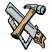 C1: Tool Handles---Old Gold(Isacord 40 #1055)
C2: Shading---Golden Grain(Isacord 40 #1126)
C3: Metal Tools---Fieldstone(Isacord 40 #1236)
C4: Metal Reflection---Crystal Blue(Isacord 40 #1249)
C5: Outline---Black(Isacord