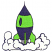 C1: Smoke---White(Isacord 40 #1002)&#13;&#10;C2: Rocket---Jalapeno(Isacord 40 #1104)&#13;&#10;C3: Rocket & Outlines---Blueberry(Isacord 40 #1235)