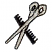 C1: Scissors---Silver Metallic(Yenmet/ Isamet #7009)&#13;&#10;C2: Outlines---Black(Isacord 40 #1234)