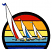 C1: Background & Sail Color---Wildfire(Isacord 40 #1147)
C2: Background & Flag---Royal Blue(Isacord 40 #1535)
C3: Background & Sail Color---Tropical Blue(Isacord 40 #1534)
C4: Background, Sail Color & Boat---Goldenrod(Isacord 40