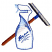 C1: Sponge---Oat(Isacord 40 #1127)&#13;&#10;C2: Handle---Rust(Isacord 40 #1058)&#13;&#10;C3: Squeegee---Charcoal(Isacord 40 #1234)&#13;&#10;C4: Metal Strip---White Silver Metallic(Yenmet/ Isamet #7001)&#13;&#10;C5: Bottle---Oxford(Isacord 40 #1222)&#13;&#