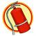 C1: Background---Buttercup(Isacord 40 #1135)&#13;&#10;C2: Outer Border---Goldenrod(Isacord 40 #1137)&#13;&#10;C3: Inner Border---Geranium(Isacord 40 #1039)&#13;&#10;C4: Extinguisher---Poppy(Isacord 40 #1037)&#13;&#10;C5: Metal Parts---White Silver Metalli