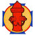 C1: Outer Border---Wildfire(Isacord 40 #1147)
C2: Frame Sections---Starlight Blue(Isacord 40 #1535)
C3: Background---Goldenrod(Isacord 40 #1137)
C4: Hydrant---Poppy(Isacord 40 #1037)
C5: Outline---Charcoal(Isacord 40 #1