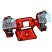 C1: Grinder---Wildfire(Isacord 40 #1147)
C2: Grinder Shading---Foliage Rose(Isacord 40 #1169)
C3: Grinder Highlights---Azalea Pink(Isacord 40 #1224)
C4: Grinding Wheels---Cobblestone(Isacord 40 #1219)
C5: Grinding Wheel