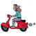 C1: Tires, Fenders & Seat---Black(Isacord 40 #1234)&#13;&#10;C2: Hub Cap & Smoke---Cobblestone(Isacord 40 #1219)&#13;&#10;C3: Flesh---Twine(Isacord 40 #1017)&#13;&#10;C4: Pants & Scarf---Lavender(Isacord 40 #1193)&#13;&#10;C5: Shirt---Baccarat Green(Isaco