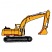 C1: Shocks---Sterling(Isacord 40 #1011)
C2: Window---White(Isacord 40 #1002)
C3: Wheel Frame---Whale(Isacord 40 #1041)
C4: Shovel Shadow---Clay(Isacord 40 #1021)
C5: Body---Apricot(Isacord 40 #1238)
C6: Window
