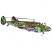 C1: Bottom of Plane---River Mist(Isacord 40 #1248)
C2: Tire & Windows---Stone(Isacord 40 #1180)
C3: Camouflage---Bright Mint(Isacord 40 #1510)
C4: Dark Camouflage---Moss Green(Isacord 40 #1176)
C5: Star---Nordic Blue(Is