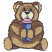 C1: Med. Rust
C2: Tan
C3: Lt. Lt. Beige
C4: Med. Blue
C5: Lt. Blue
C6: Lt. Pink
C7: Black
C8: White
C9: Tan
C10: Med. Rust
C11: Lt. Lt. Beige
C12: Black