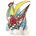 C1: Background---River Mist(Isacord 40 #1248)&#13;&#10;C2: Background---Pink Tulip(Isacord 40 #1115)&#13;&#10;C3: Bottom Boat & Sail---Crystal Blue(Isacord 40 #1249)&#13;&#10;C4: Shade, Bottom Boat & Sail---Tropical Blue(Isacord 40 #1534)&#13;&#10;C5: Fle