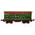 C1: Metal Sides---Citrus(Isacord 40 #1187)
C2: Wood---Rust(Isacord 40 #1058)
C3: Wheels & Windows---Leadville(Isacord 40 #1220)
C4: Box  Car---Swiss Ivy(Isacord 40 #1079)
C5: Outline---Black(Isacord 40 #1234)