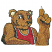 C1: Ears---Oat(Isacord 40 #1127)&#13;&#10;C2: Bear---Golden Grain(Isacord 40 #1126)&#13;&#10;C3: Shading---Rust(Isacord 40 #1058)&#13;&#10;C4: Shirt---Foliage Rose(Isacord 40 #1169)&#13;&#10;C5: Shirt Edges---Silver(Isacord 40 #1236)&#13;&#10;C6: Eyes, Cl