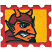 C1: Background---Goldenrod(Isacord 40 #1137)&#13;&#10;C2: Eyes & Teeth---White(Isacord 40 #1002)&#13;&#10;C3: Face---Tangerine(Isacord 40 #1078)&#13;&#10;C4: Hood & Shoulders---Winterberry(Isacord 40 #1035)&#13;&#10;C5: Outline---Black(Isacord 40 #1234)&#