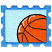 C1: Background---River Mist(Isacord 40 #1248)
C2: Basketball---Pumpkin(Isacord 40 #1168)
C3: Lines---Black(Isacord 40 #1234)
C4: Highlights---White(Isacord 40 #1002)
C5: Border---Tropical Blue(Isacord 40 #1534)