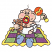 C1: Dk. Lime
C2: Med. Purple
C3: Lt. Lt. Flesh
C4: Yellow
C5: Lt. Periwinkle2
C6: White
C7: Orange2
C8: Brown2
C9: Pink2
C10: Red
C11: Black