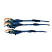 C1: Rips---Nordic Blue(Isacord 40 #1076)
C2: Rip Shading---Black(Isacord 40 #1234)
C3: Toes---Green(Isacord 40 #1503)
C4: Claws---Shrimp(Isacord 40 #1258)
