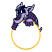 C1: Face---Lavender(Isacord 40 #1193)
C2: Back---Orchid(Isacord 40 #1255)
C3: Eyes---White(Isacord 40 #1002)
C4: Ring---Canary(Isacord 40 #1124)
C5: Outline & Details ---Dark Indigo(Isacord 40 #1043)