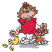 C1: Dk. Silver
C2: Brown
C3: Lt. Lt. Flesh
C4: Yellow
C5: White
C6: Black
C7: Dk. Fuschia
C8: Orange
C9: White
C10: Pink2
C11: Black