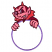 C1: Skin---Corsage(Isacord 40 #1016)
C2: Horns & Cape---Spanish Tile(Isacord 40 #1020)
C3: Head & Arms---Winterberry(Isacord 40 #1035)
C4: Eyes & Teeth---White(Isacord 40 #1002)
C5: Ring---Wild Iris(Isacord 40 #1032)