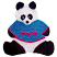 C1: Head---White(Isacord 40 #1002)
C2: Legs, Arms & Ears---Black(Isacord 40 #1234)
C3: Eyes---White(Isacord 40 #1002)
C4: Shirt---Teal(Isacord 40 #1172)
C5: Hearts---Raspberry(Isacord 40 #1511)
